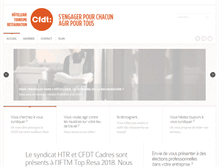 Tablet Screenshot of cfdt-htr.org